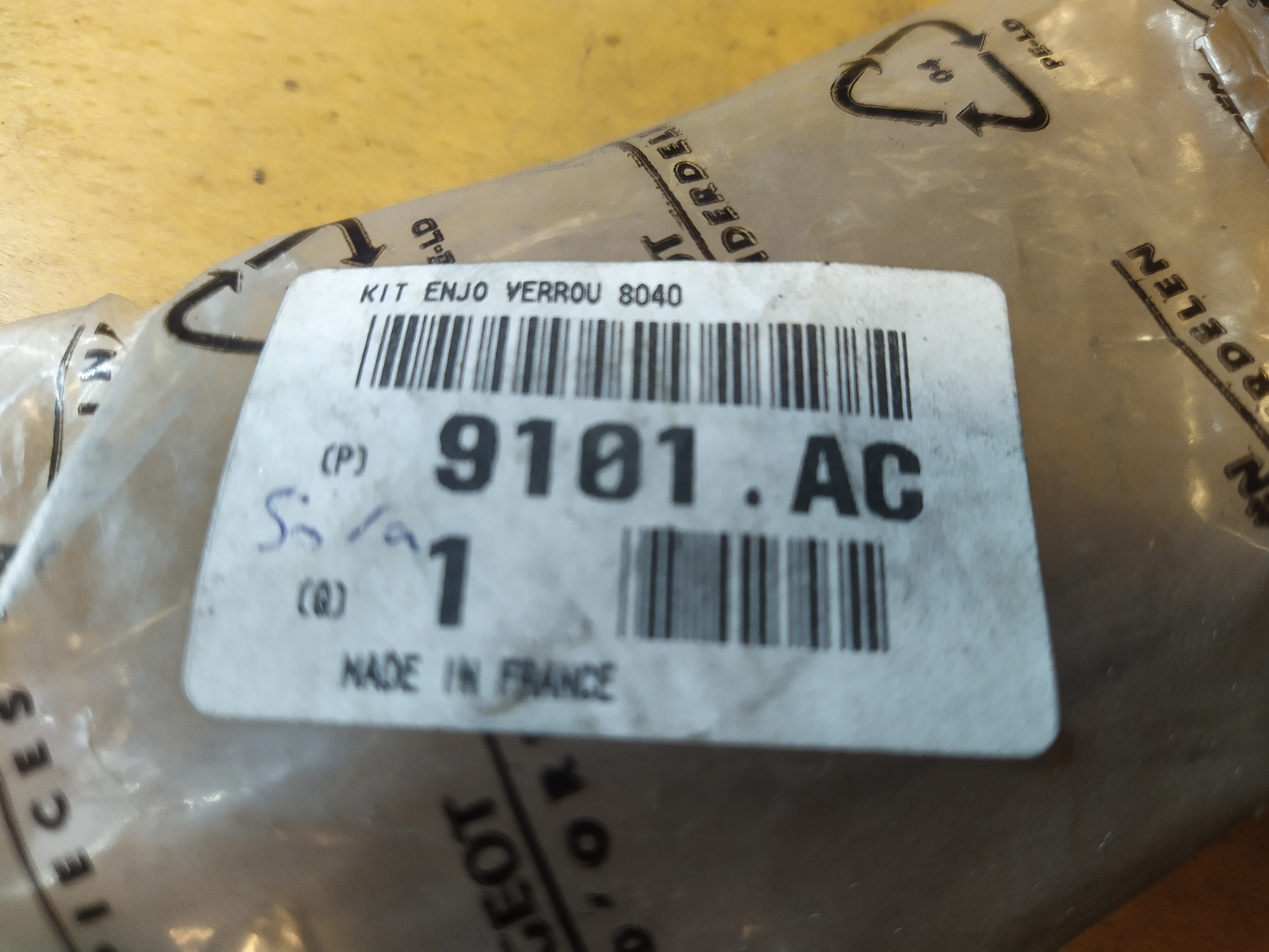 Peugeot 307 Abdeckkappe, Türgriff 9101AC NEU NOS