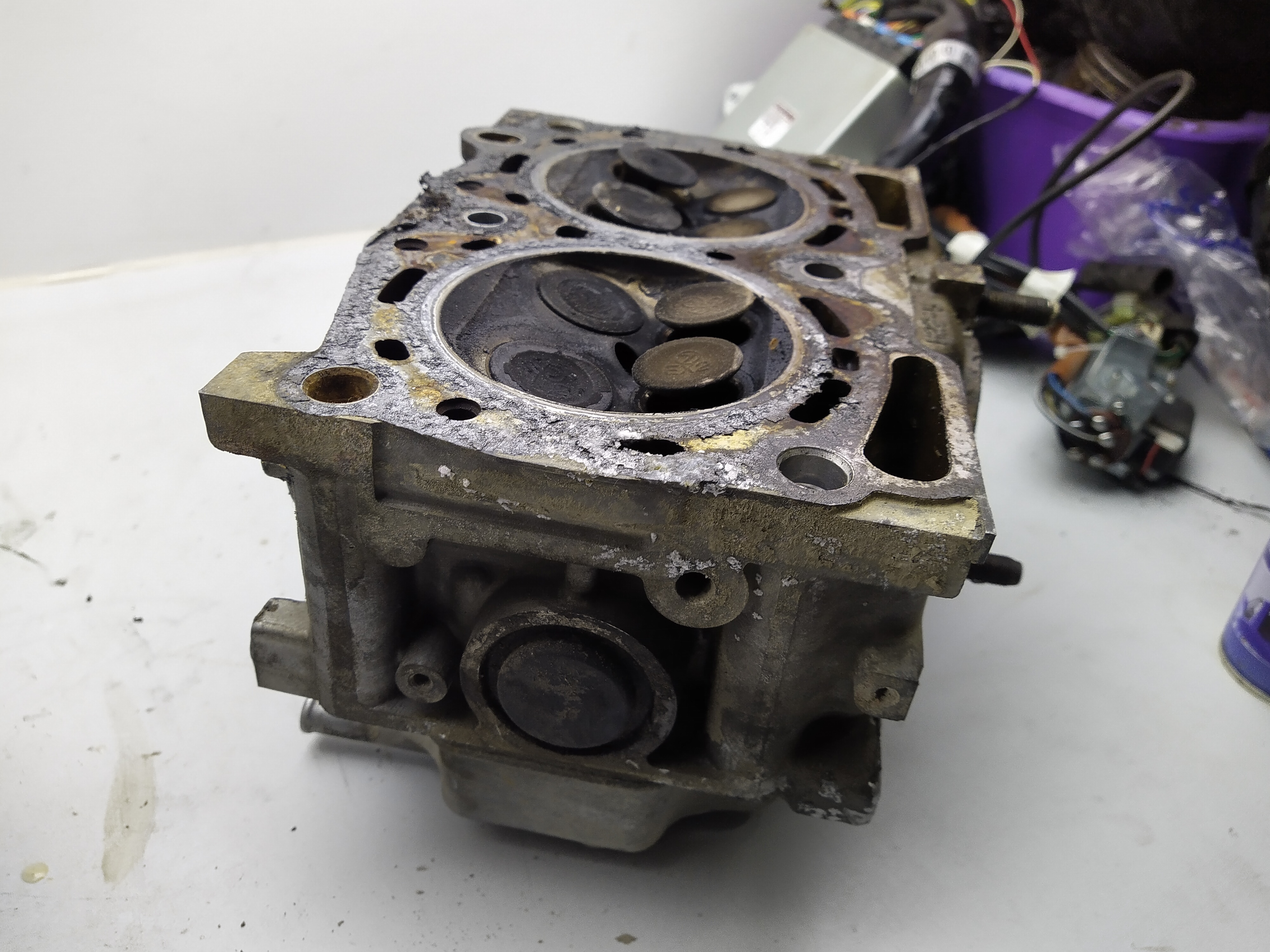 Paar Zylinderköpfe Subaru Legacy 1 BC BJF 2.2 2,2 EJ22 137PS