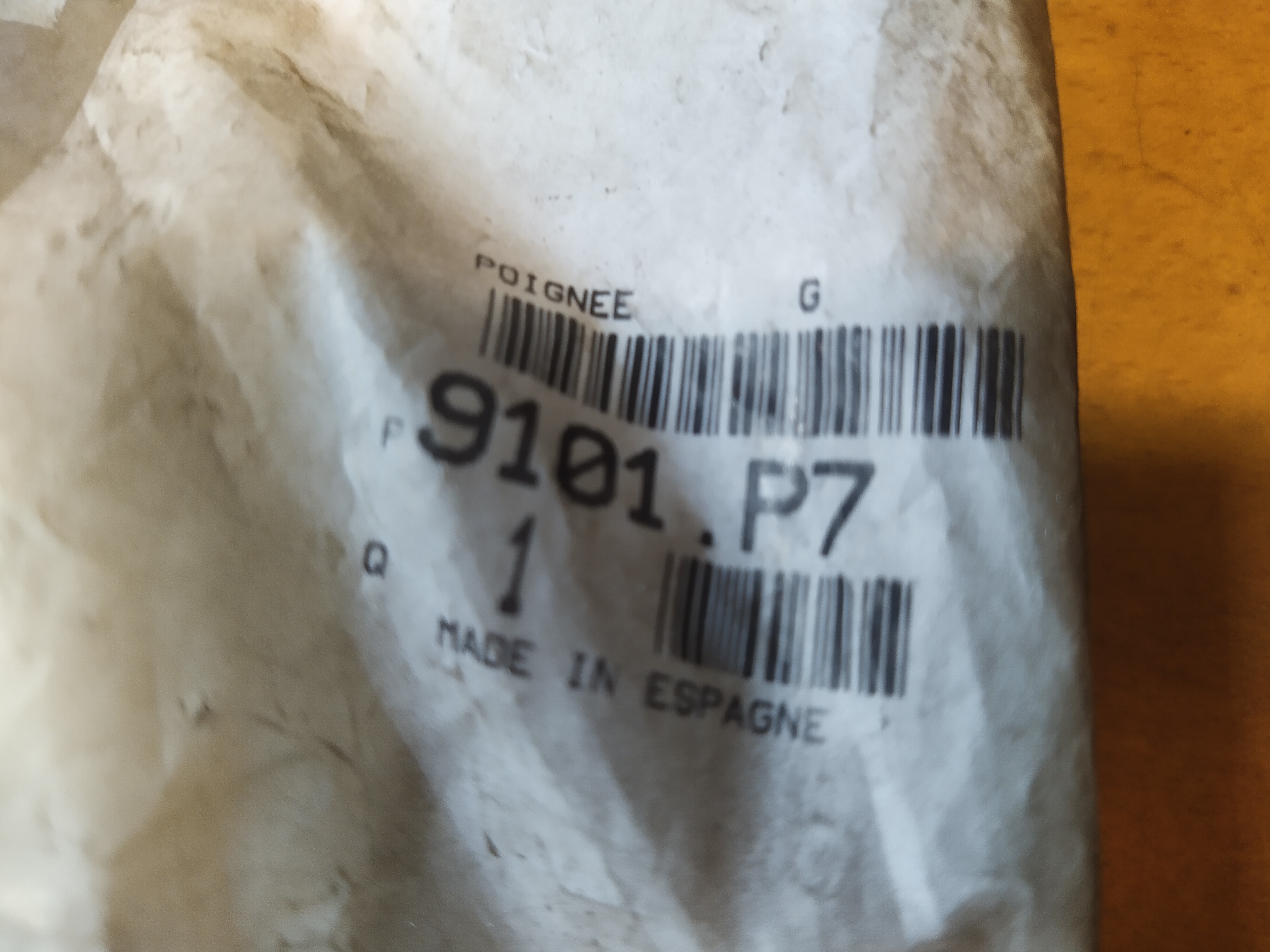Peugeot 306 Break GRIFF hinten links 9101P7 NEU NOS