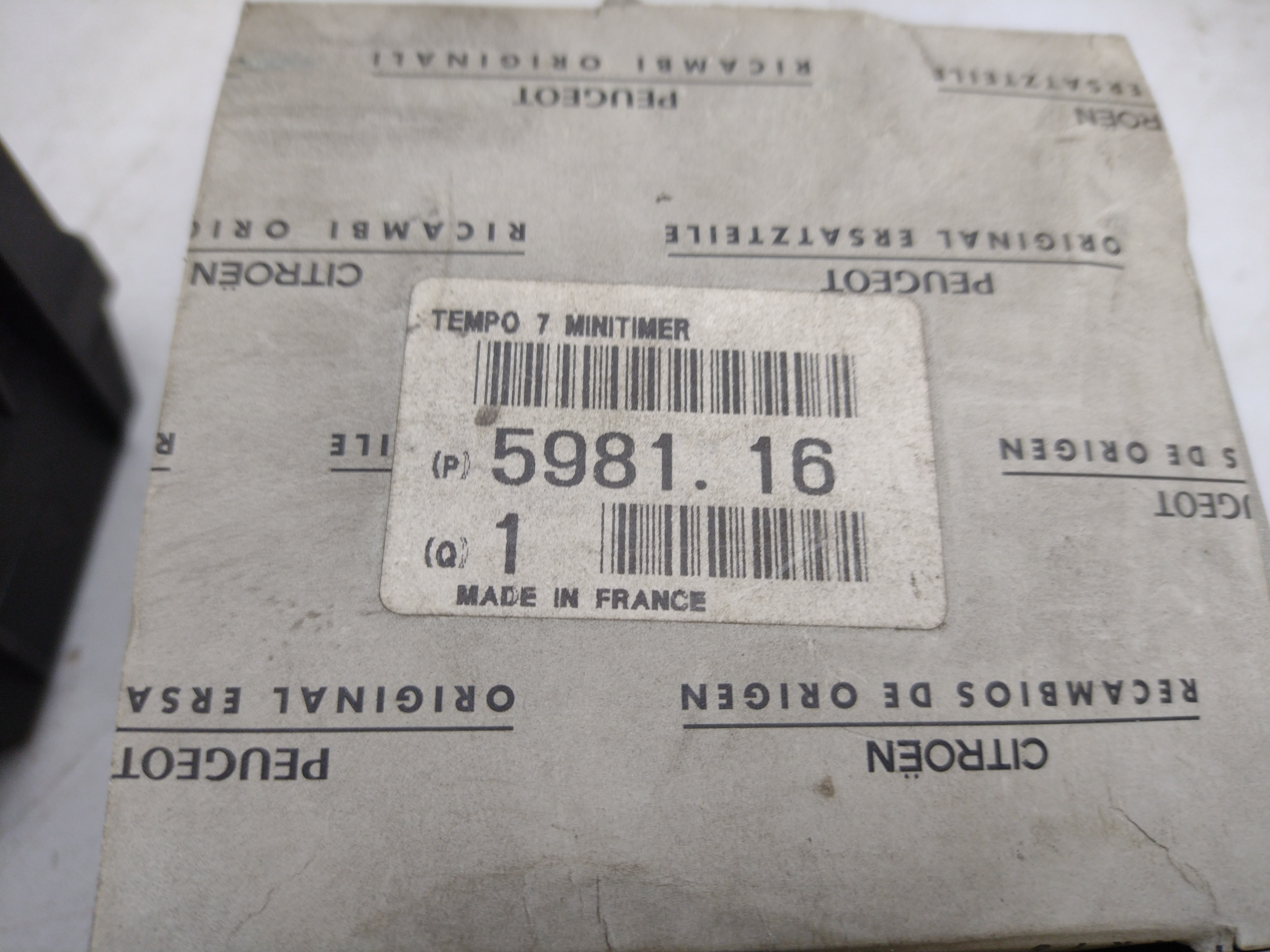 Citroen / Peugeot Steuergerät, Glühzeit 598116 NEU NOS NEW OEM