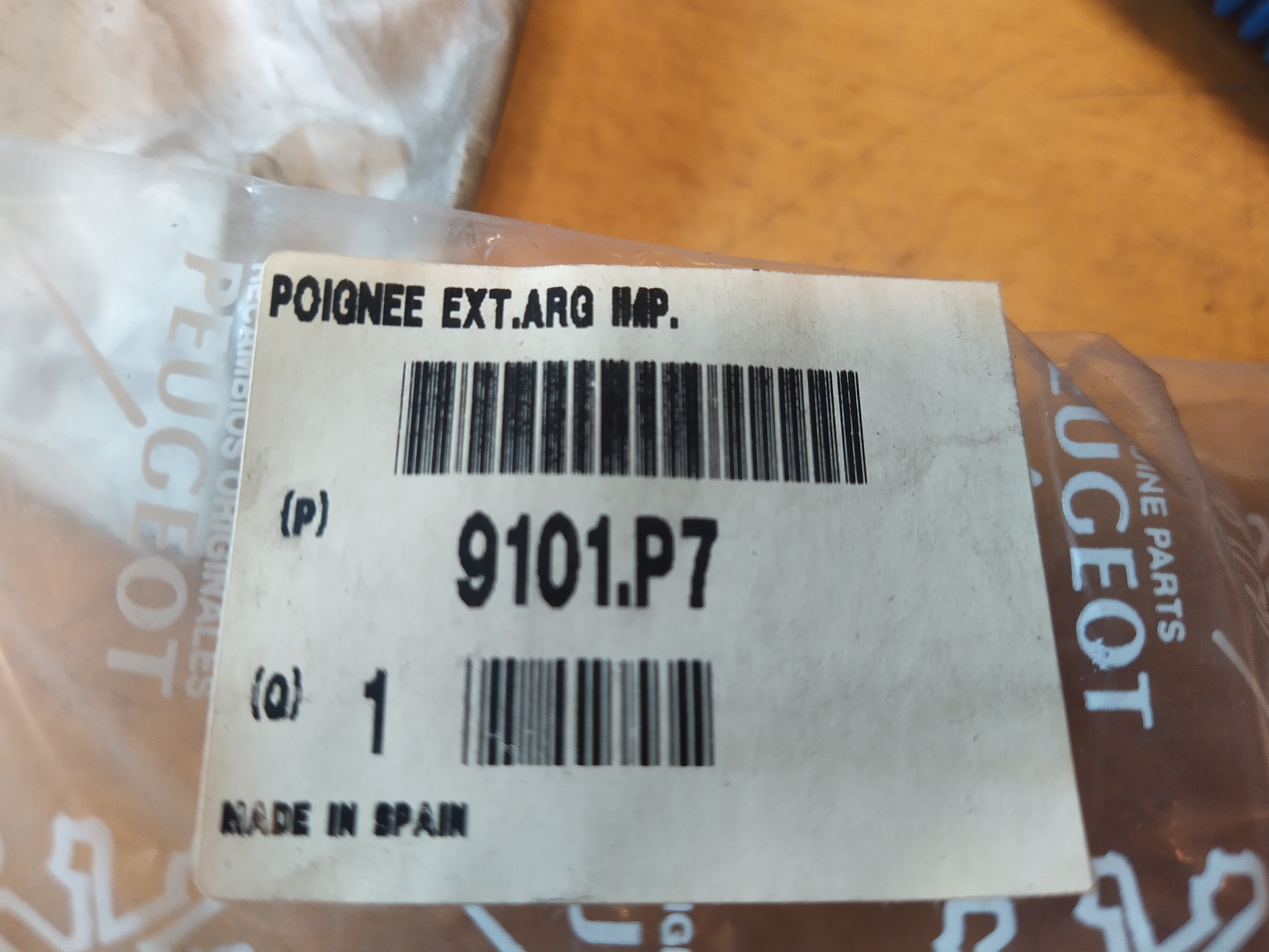 Peugeot 306 Break GRIFF hinten links 9101P7 NEU NOS