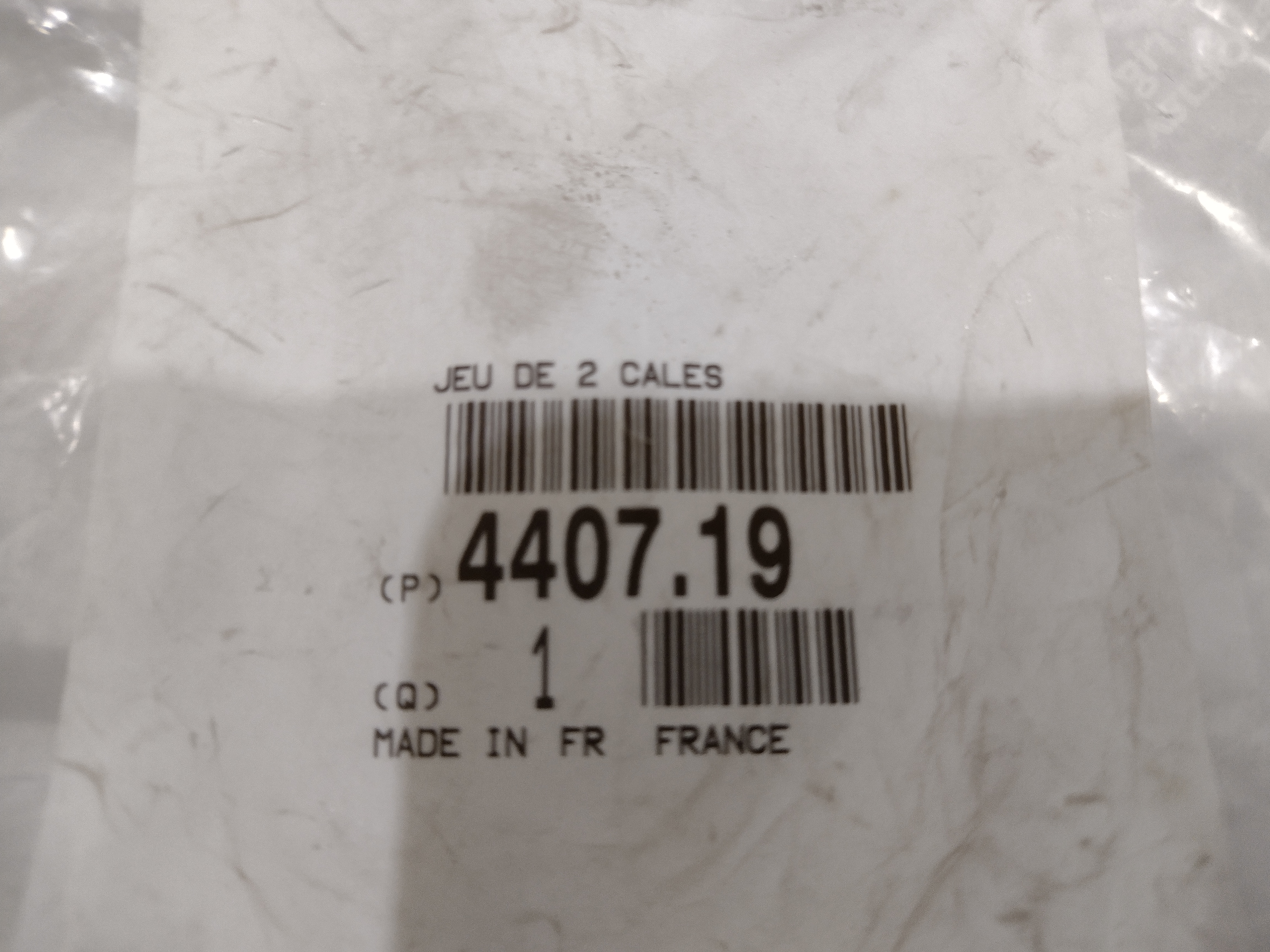 Peugeot / Citroen Druckstück, Scheibenbremsbelag 440719 NEU NOS NEW