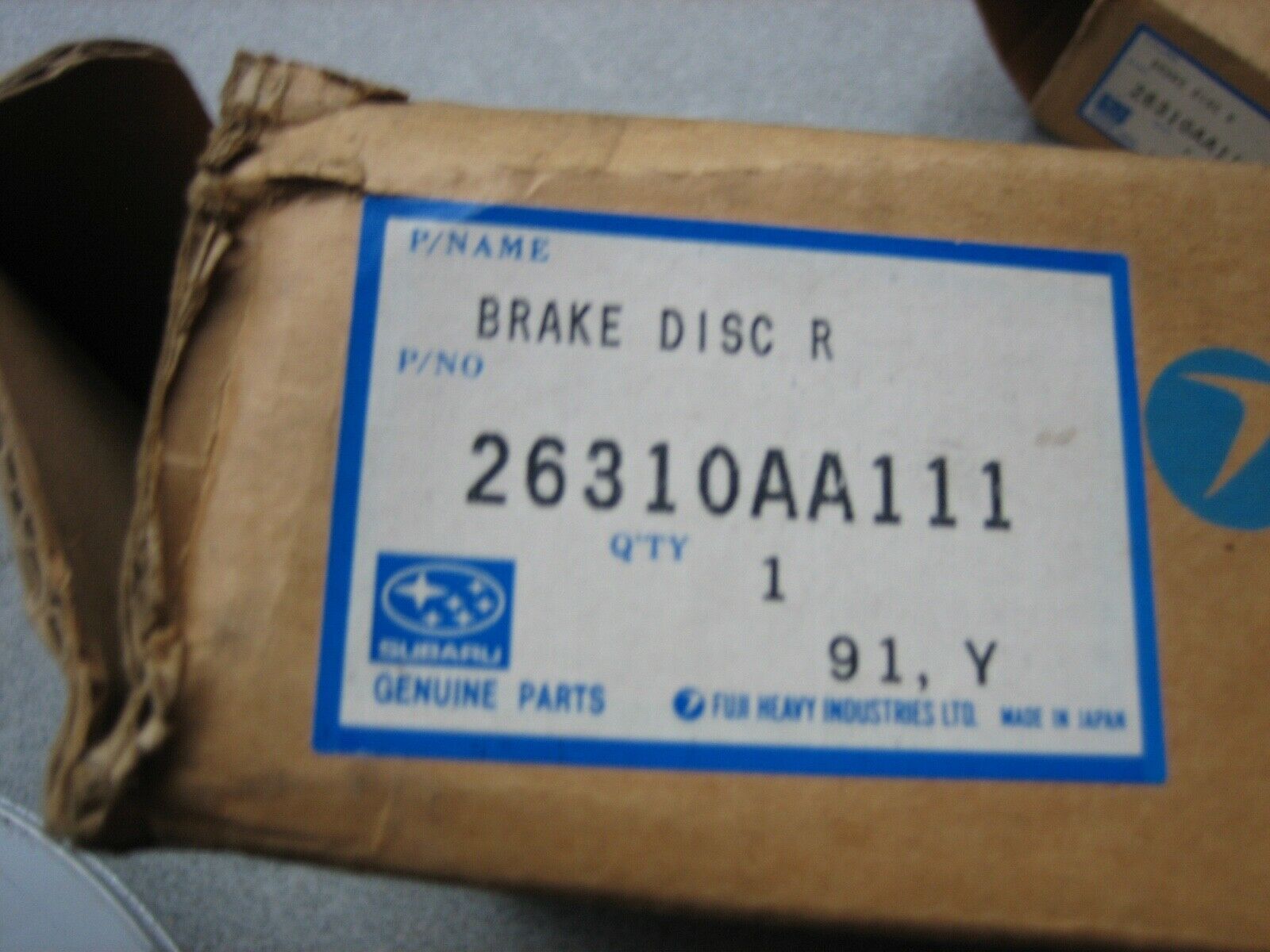 Bremsscheiben hinten/belüftet für Subaru Legacy Turbo