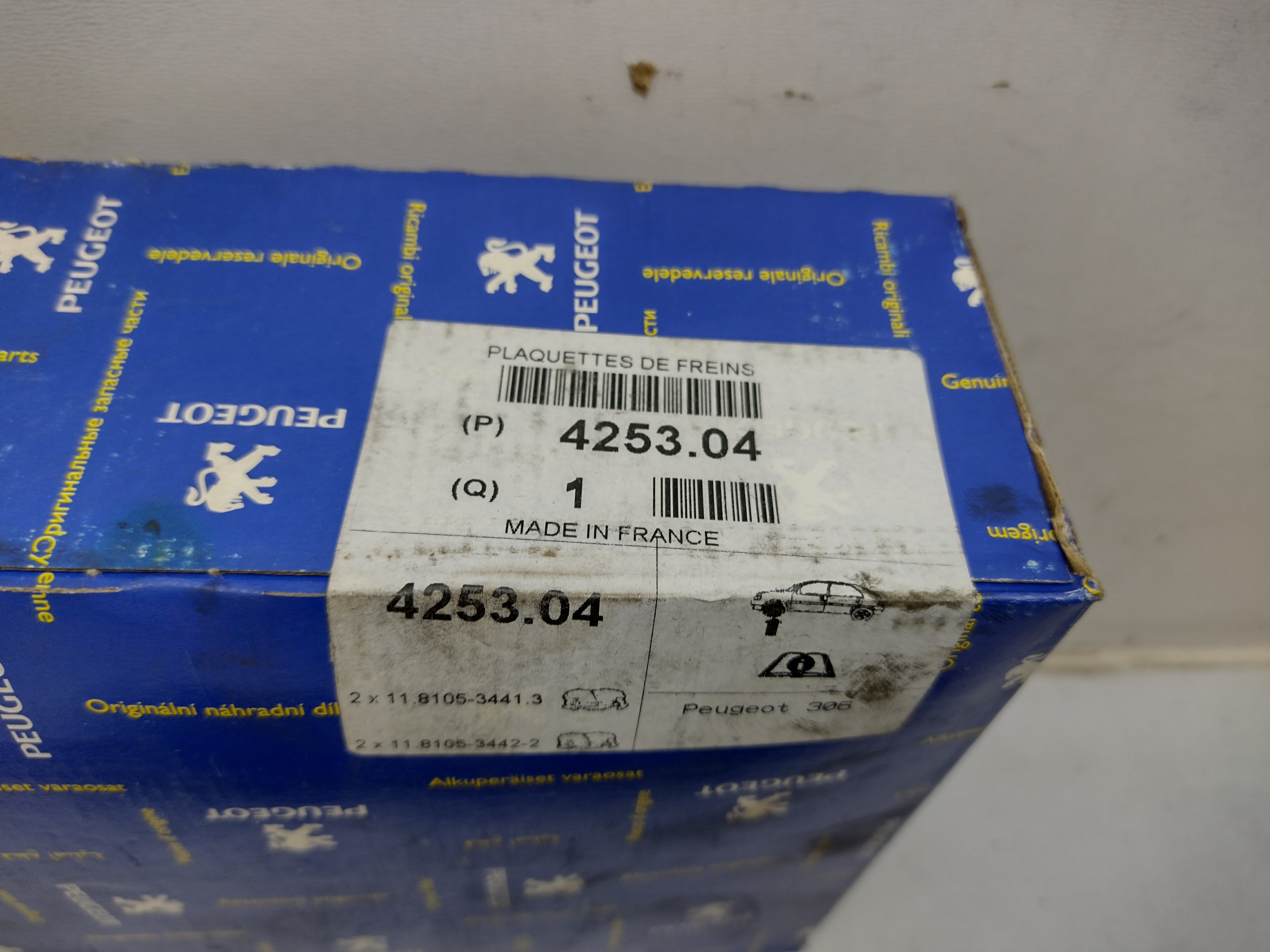 Peugeot 306 106 II Citroen Xsara Bremsbeläge vorne (Sys.ATE-TEVES) 425304 NOS NEW OEM