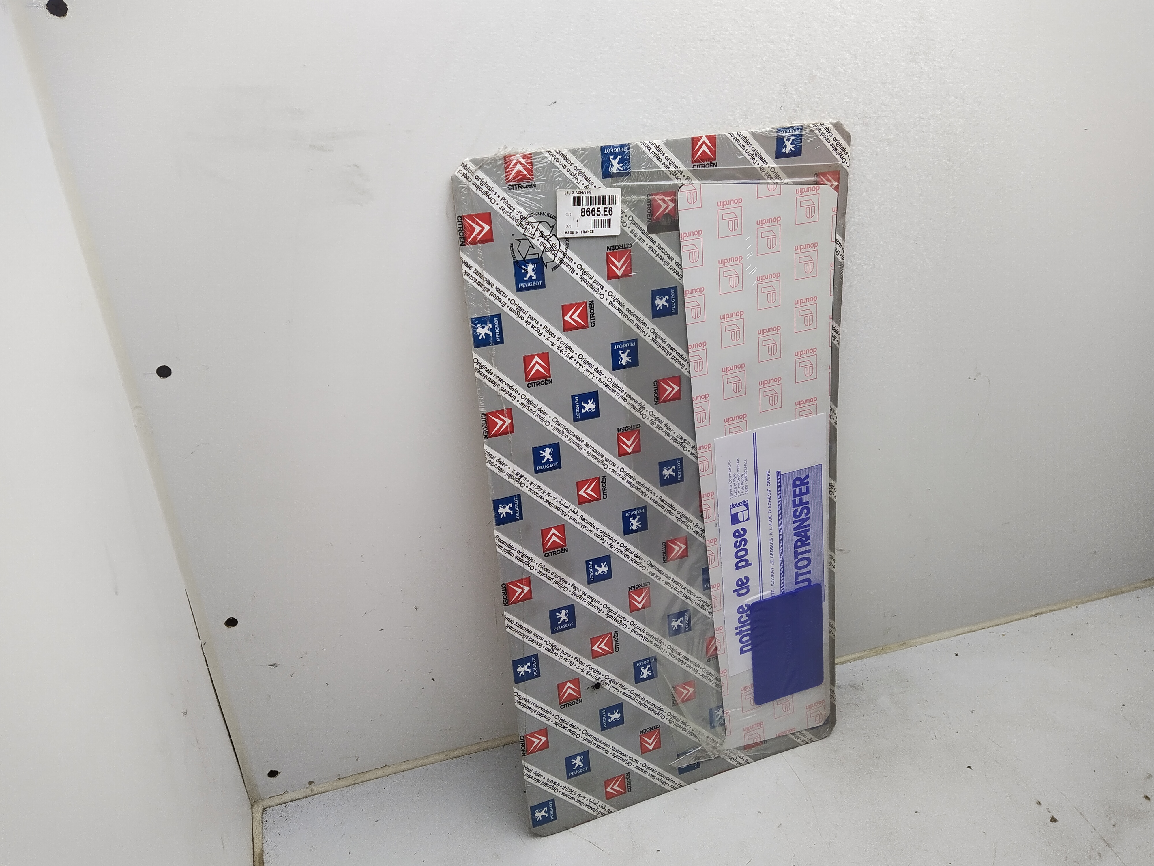 Original Peugeot 307 Satz Türaufkleber vorne 8665E6 NEU NOS