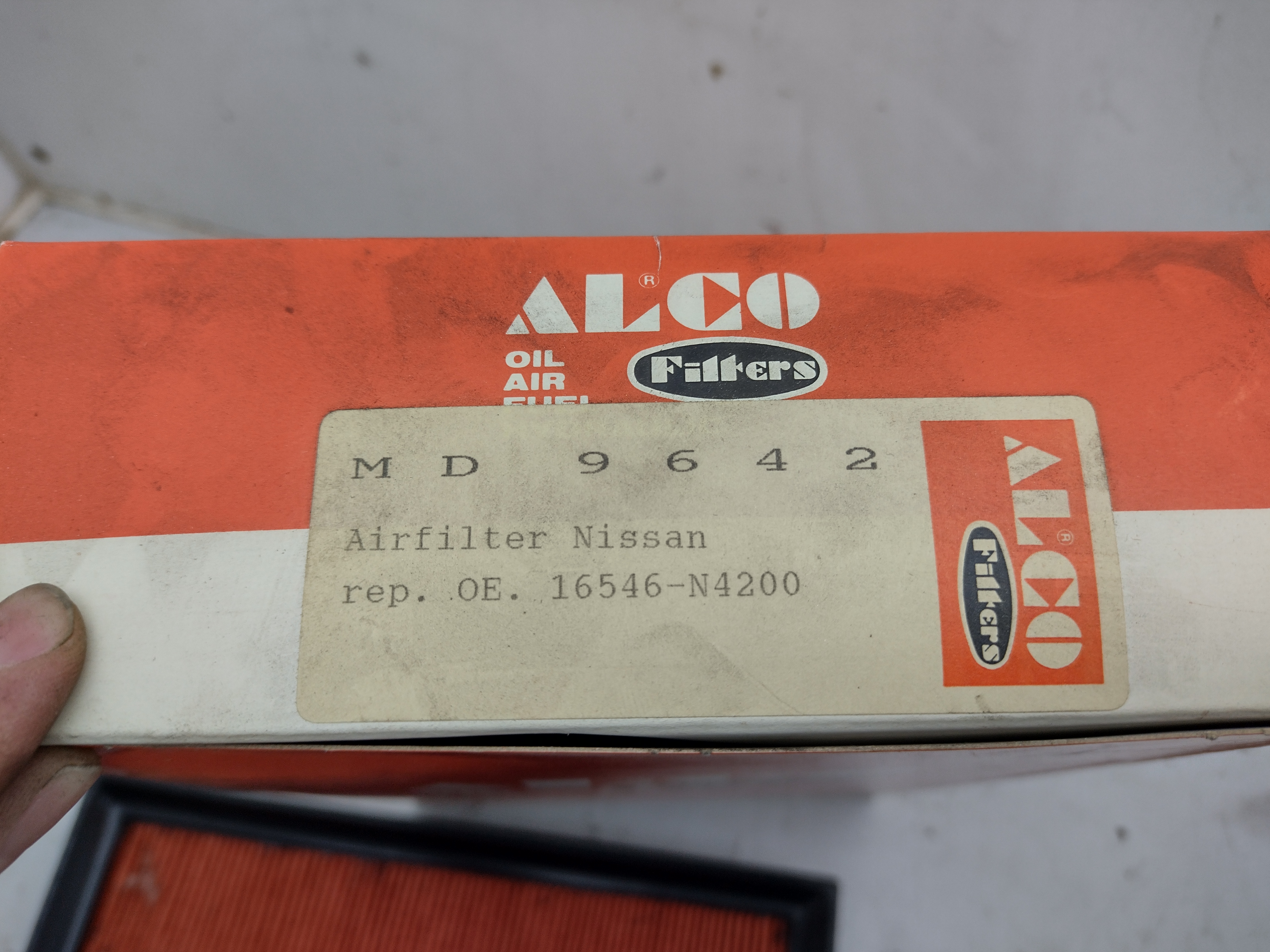ALCO Luftfilter MD-9642 (MD9642) für NISSAN 200SX 300ZX SUBARU LEONE XT