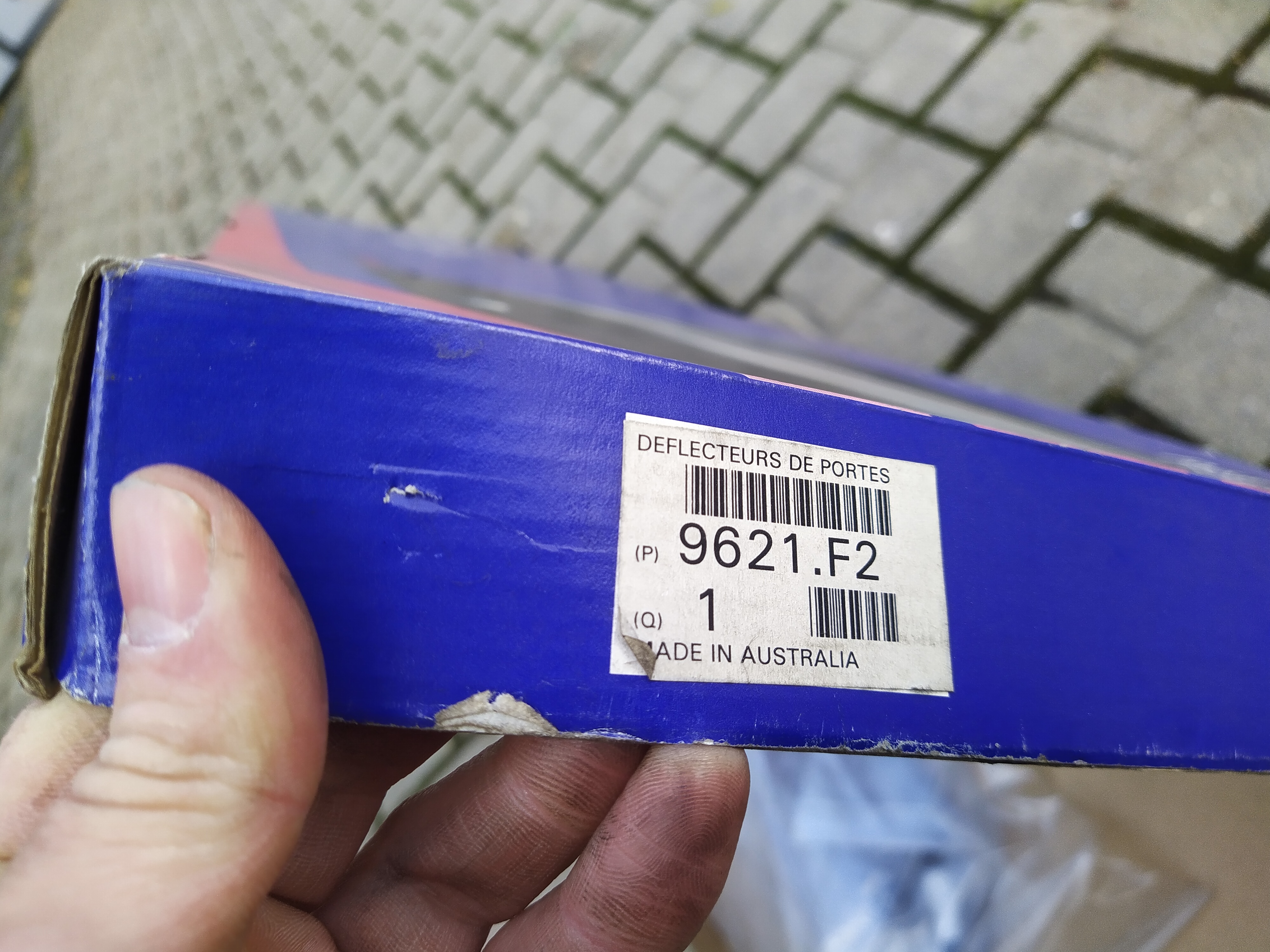 Original Design Peugeot 206 Windabweiser 9621F2 NEU NOS NEW RAR SELTEN 