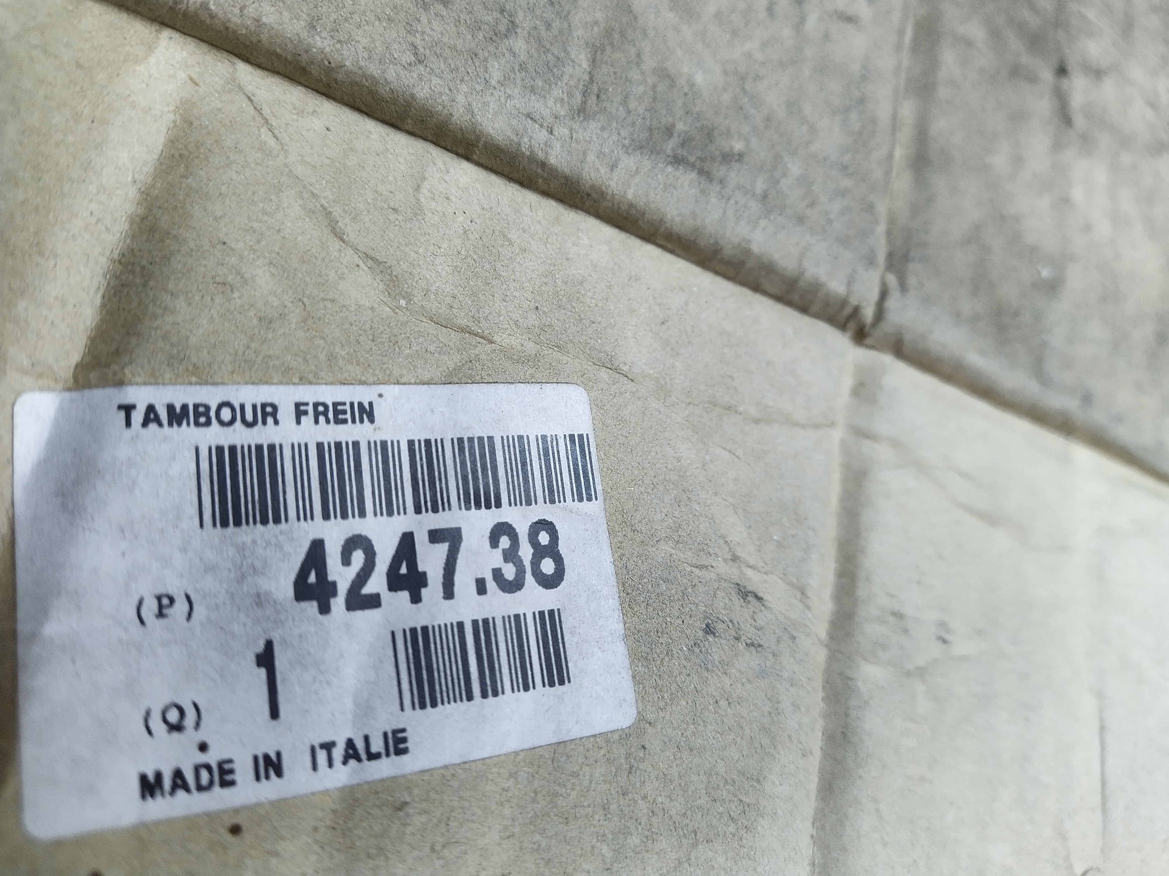 Citroen / Peugeot / Fiat Bremstrommel 424738 1306211080 NEU NOS NEW