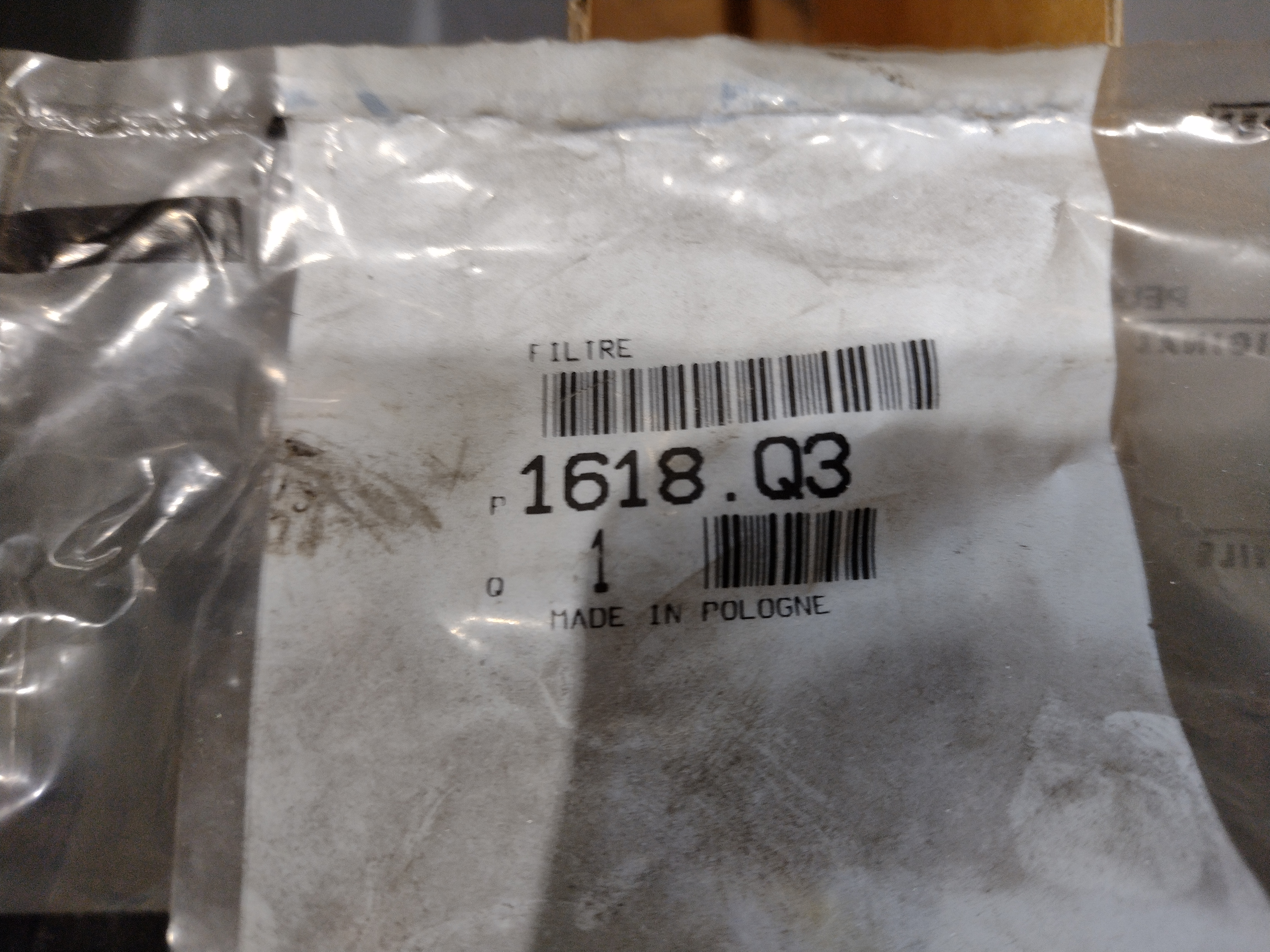 Peugeot 807 / Citroen C8 Filter, Abgasrückführung 1618Q3 NEU NOS NEW