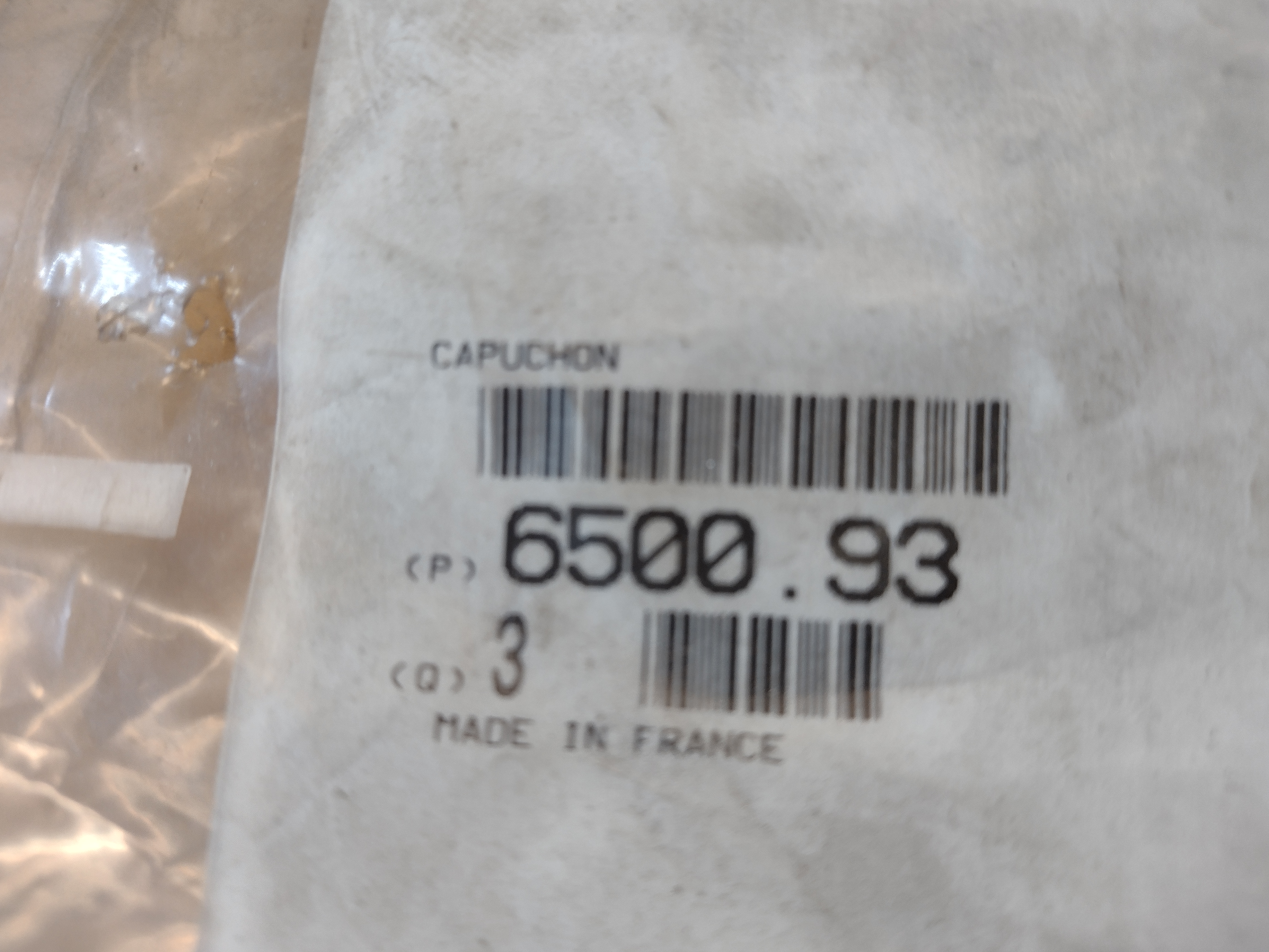 Peugeot / Citroen 650093 Stecker Dichtungskappe NEU NOS NEW OEM