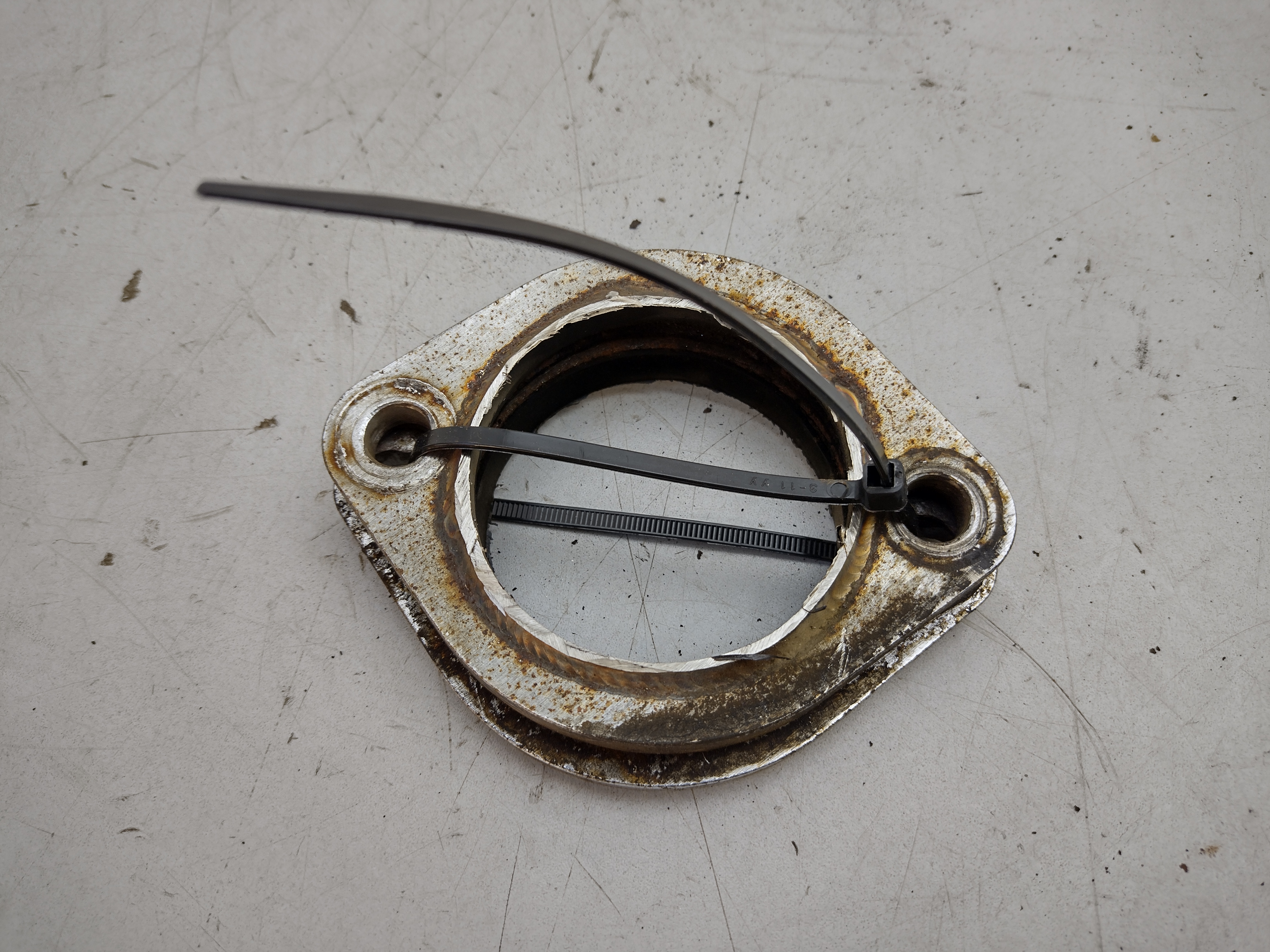 Paar 3" 3 Zoll 76mm 2 Loch Flansche Edelstahl V2A
