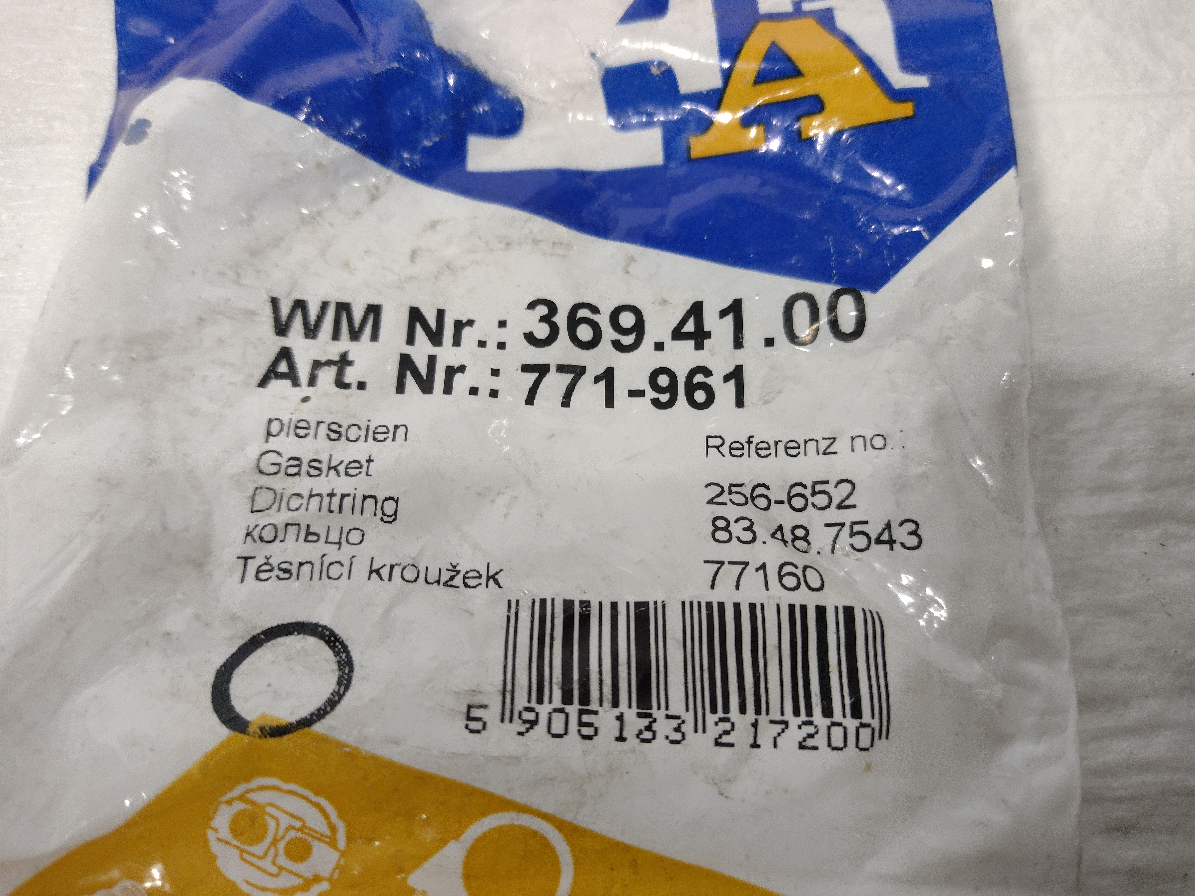 FA1 771-961 Dichtring, Abgasrohr 77 mm