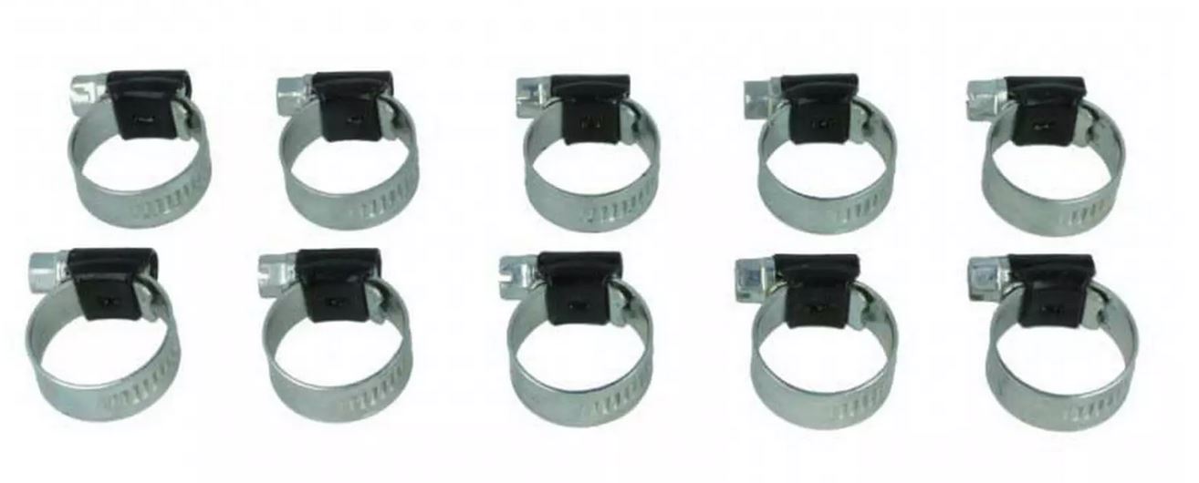 10er Pack HD Schlauchschelle, schwarz, 22-32mm 