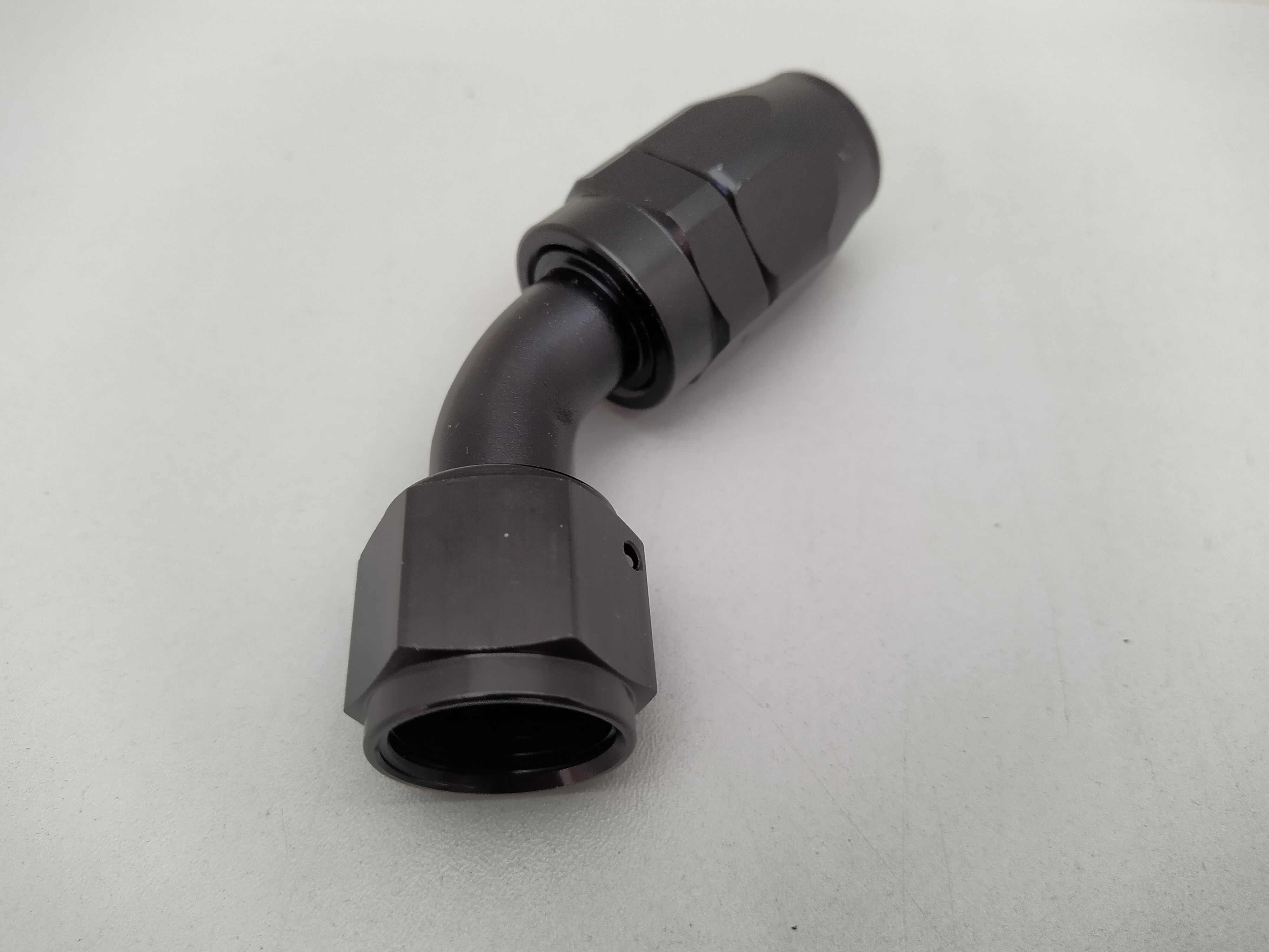 Alu-Fitting schwarz AN10 Dash 10 45°