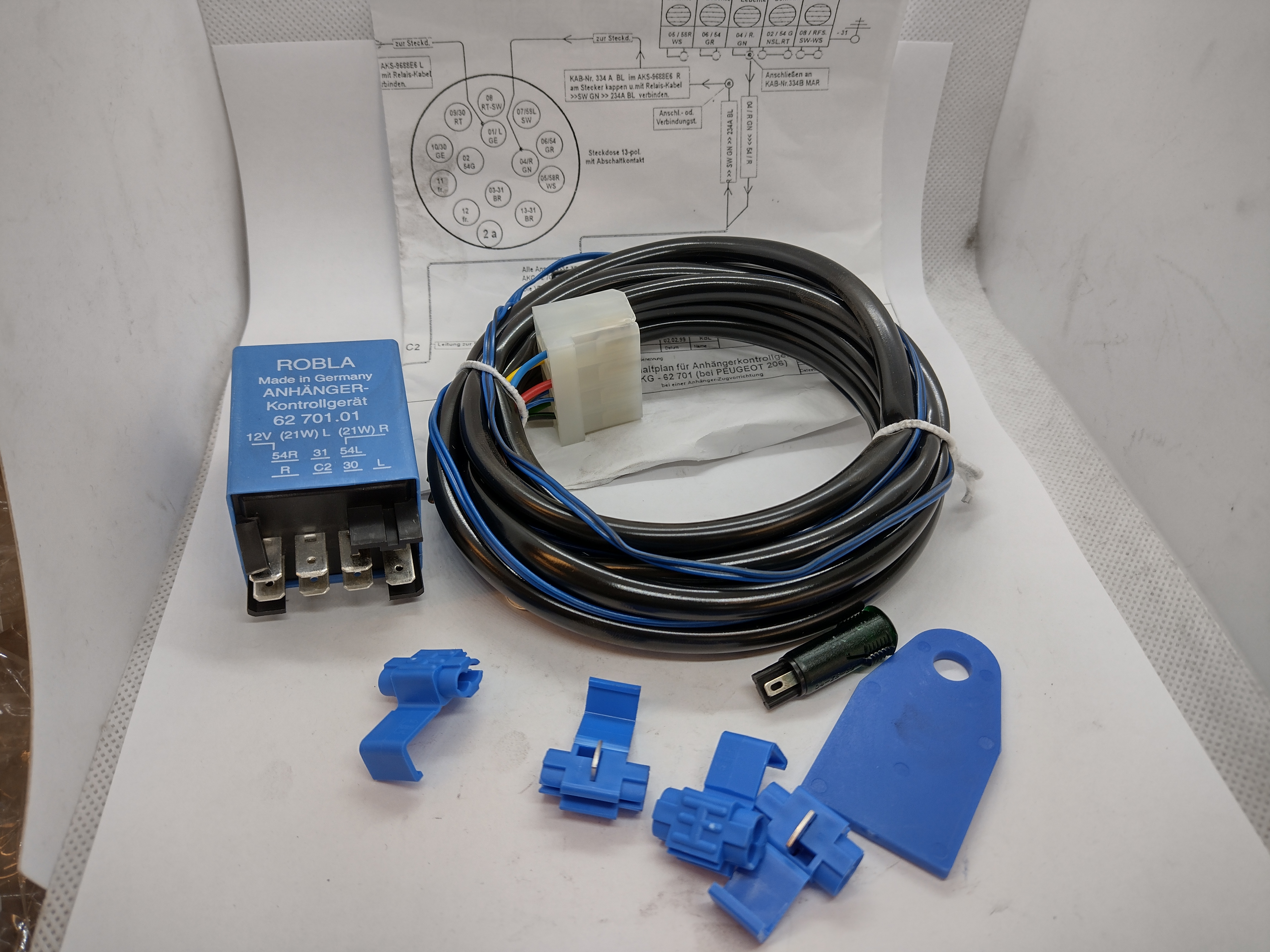 Peugeot / Citroen Kabelbaum E Satz für Anhängerkupplung 002356 NEU NOS NEW OEM
