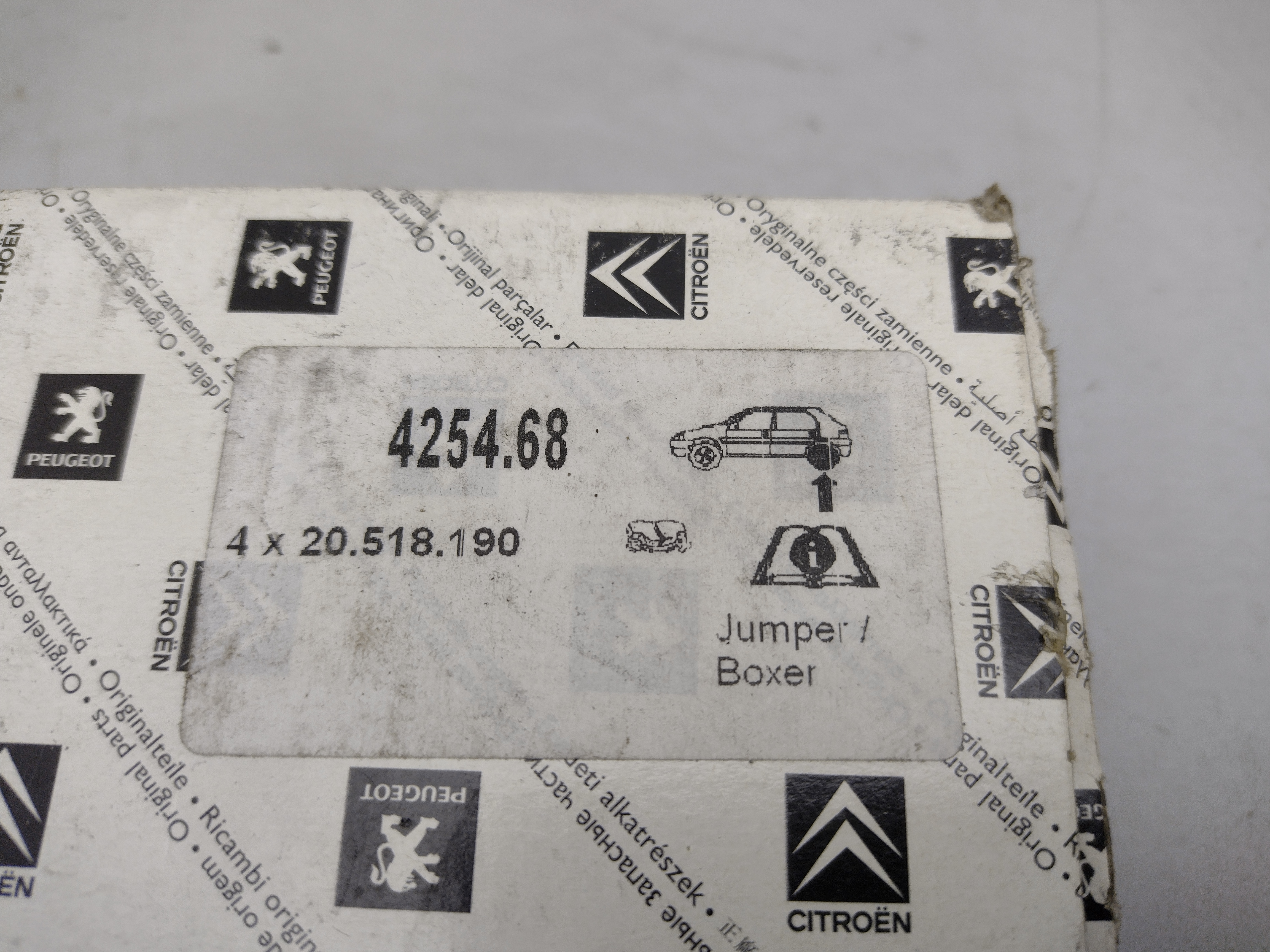 Citroen / Peugeot Satz Bremsbeläge hinten 425468 NEU NOS NEW