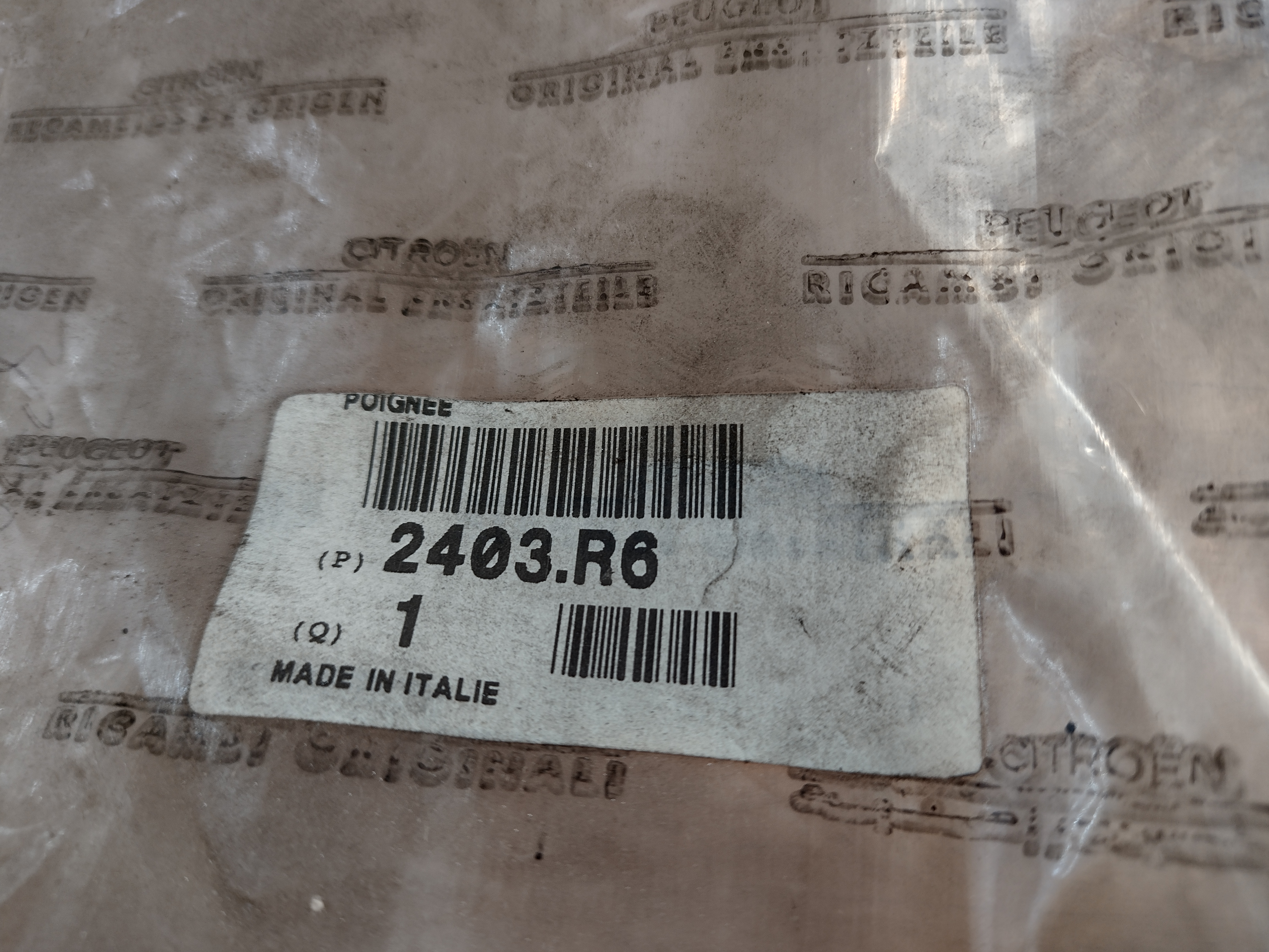 Peugeot Boxer / Citroen Jumper SCHALTHEBEL Schaltsack 2403R6 NEU NOS NEW OEM